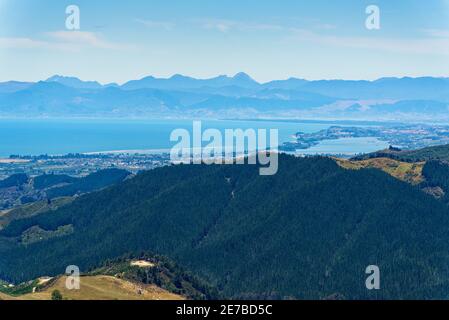 Hawkes Lookout in Takaka Hill, Nelson Region, Neuseeland Stockfoto