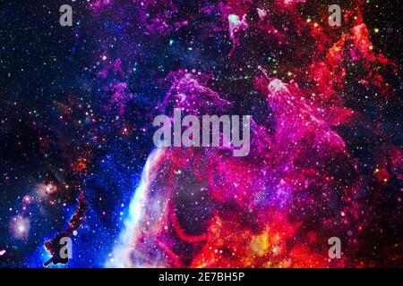 Galaxie, Kosmos, Physikalische Kosmologie, Science Fiction Wallpaper.Schönheit des Universums. Von der NASA eingerichtete Elemente. Stockfoto