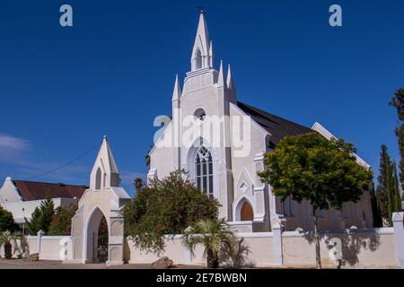 Clanwilliam, Südafrika - die holländisch-reformierte Kirche in dieser kleinen westlichen Kapstadt Stockfoto