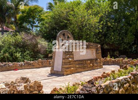 Clanwilliam, Südafrika - das Sarel Cilliers Memorial in der kleinen westlichen Kapstadt Stockfoto