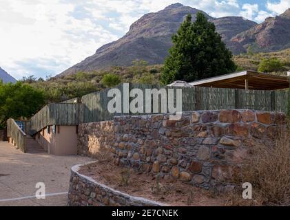 Algerien Wilderness Area, Südafrika - Chalet Familienunterkunft in diesem beliebten Erholungsziel in der Western Cape Stockfoto