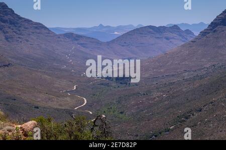 Der Uitkyk Pass ist ein Aussichtspunkt auf dem Cederberg Im westlichen Kap von Südafrika Stockfoto