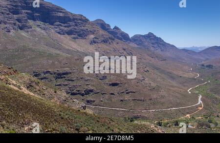 Der Uitkyk Pass ist ein Aussichtspunkt auf dem Cederberg Im westlichen Kap von Südafrika Stockfoto