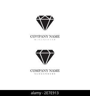 Diamond Logo Vorlage Vektor Symbol Natur Stock Vektor