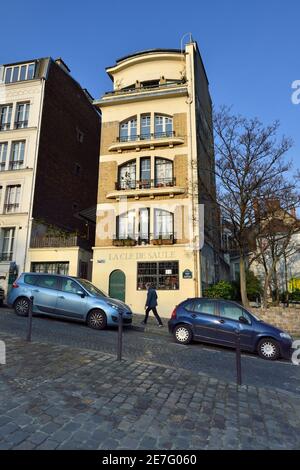 La Cle de Saule, Geschäft, Rue de Saules, Montmartre, Grandes-Carrières, Clignancourt, 18. Arrondissement, Paris, Frankreich Stockfoto