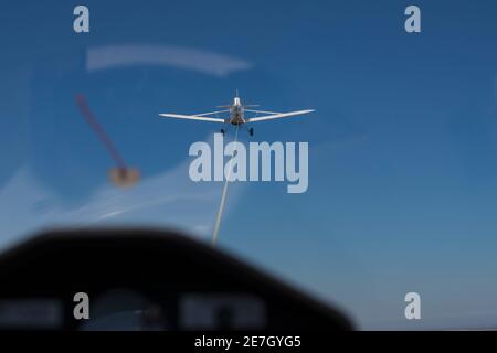 Fliegen mit der Gliding Federation of Australia und der Melbourne Segelflugclub Stockfoto