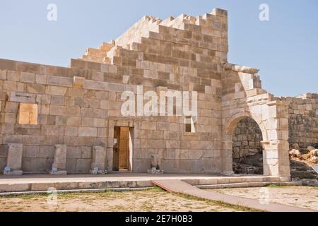 Detail der Patara Parlament Gebäude außen, es war das wichtigste Gebäude der alten lykischen Föderation, Lykien, Türkei Stockfoto