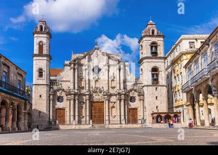 Die Kathedrale von San Cristobal de La Havana - Kuba Stockfoto