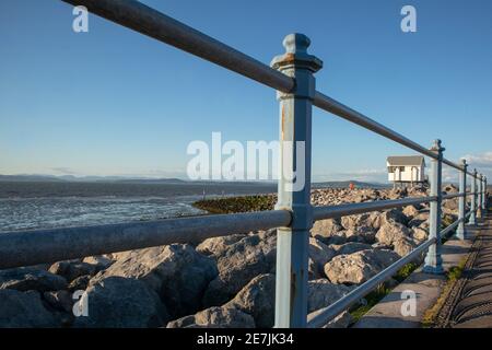 Morecambe, Lancashire, Vereinigtes Königreich Morecambe Sailing Club Race Office Stockfoto