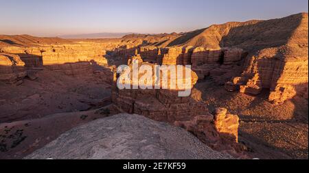 Blick auf den Charyn Canyon, Kasachstan Stockfoto
