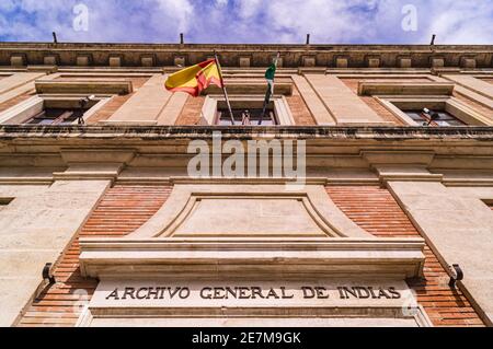 Die weitläufigen Gärten des Royal Alcazar Stockfoto