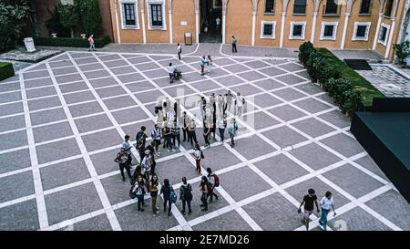 Die weitläufigen Gärten des Royal Alcazar Stockfoto