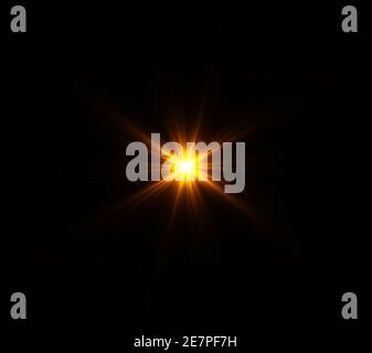 VFX Glow Lichteffekt Star Burst, Flash Energy ray. Kreative Design-Vorlage, 3D-Illustration Stockfoto