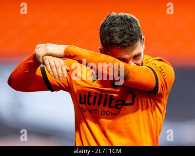 Tannadice Park, Dundee, Großbritannien. Januar 2021. Scottish Premiership Football, Dundee United versus Hibernian; Nicky Clark of Dundee United Credit: Action Plus Sports/Alamy Live News Stockfoto