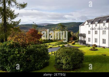 MacDonald Forest Hills Hotel & Spa am Ufer des Loch ARD in den Trossachs, Schottland, Großbritannien Stockfoto