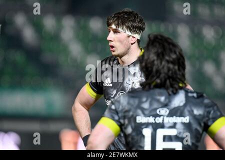 Treviso, Italien. Januar 2021. Thomas Ahern (Munster) während Benetton Treviso vs Munster Rugby, Rugby Guinness Pro 14 Spiel in Treviso, Italien, Januar 30 2021 Kredit: Unabhängige Fotoagentur/Alamy Live Nachrichten Stockfoto