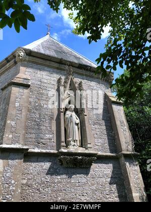 Carisbrooke Priory, Newport, Isle of Wight, Großbritannien Stockfoto