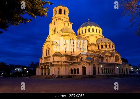 Alexander Nevski Kathedrale in der Hauptstadt von Bulgarien Sofia Stockfoto