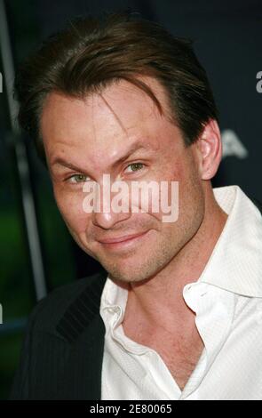 Schauspieler Christian Slater nimmt an der Premiere von "He was A Quiet man" während des Gen Art Film Festivals Teil, das am 11. April 2007 im Clearview Chelsea West Theater in New York City, NY, USA, stattfand. Foto von Gerald Holubowicz/ABACAPRESS.COM Stockfoto