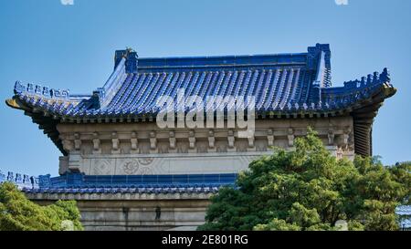 Nanjing, China - 30. Juli 2015: Sun Yat-sen Mausoleum am Purple Mountain in Nanjing. Sun Yat-sen war chinesischer Revolutionär und der erste Präsident von Stockfoto