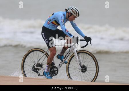 Sanne Cant aus Belgien während der UCI Cyclo-Cross Weltmeisterschaft 2021, Women Elite, am 30. Januar 2021 in Oostende, Belgien - Foto Fabien Boukla / DPPI / LiveMedia Stockfoto