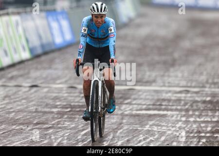 Sanne Cant aus Belgien während der UCI Cyclo-Cross Weltmeisterschaft 2021, Women Elite, am 30. Januar 2021 in Oostende, Belgien - Foto Fabien Boukla / DPPI / LM Stockfoto