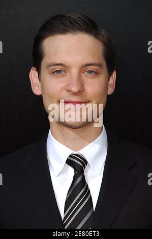 'Schauspieler Tobey Maguire nimmt an der Premiere von ''Spider-man 3'' Teil, die im UA Kaufman Astoria Cinema 14 während des Tribeca Film Festivals 2007 am 30. April 2007 in New York City, USA, stattfand. Foto von Gregorio Binuya/ABACAPRESS.COM' Stockfoto