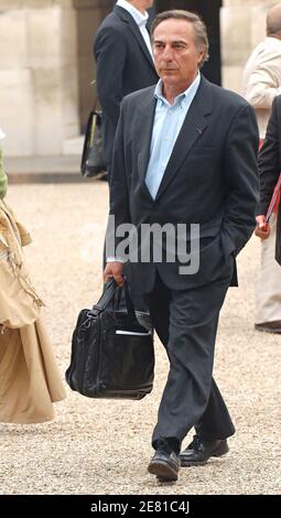 Der französische Präsident der Vogelschutzligue (LPO) Allain Bougrain Dubourg kommt am 21. Mai 2007 im Elysee-Palast in Paris an. Foto von Christophe Guibbaud/ABACAPRESS.COM Stockfoto