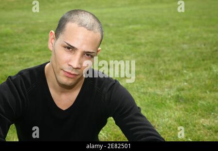 Steevy Boulay posiert am 2. Juni 2007 zum 20. Geburtstag des Futuroscope in Poitiers, Frankreich. Foto von Mousse/ABACAPRESS.COM Stockfoto