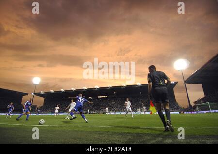 Atmosphäre während des EM 2008 Qualifikationsspiel Frankreich gegen Georgien im Stadion l'Abbe Deschamps in Auxerre, Frankreich, am 6. Juni 2007. Frankreich gewann 1:0. Foto von Nicolas Gouhier/Cameleon/ABACAPRESS.COM Stockfoto