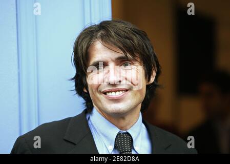 Porträt von Rechtsanwalt Arno Klarsfeld, Wahlkandidat der UMP in Paris, Frankreich, am 7. Juni 2007. Foto von Bernard Bisson/ABACAPRESS.COM Stockfoto