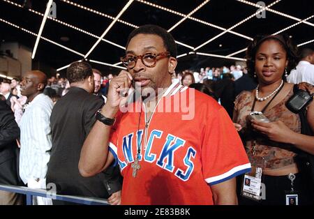 Regisseur Spike Lee, einer der größten Basketballfans, nimmt am 2007. Juni 2007 am NBA Draft 28 im Madison Square Garden in New York City, NY, USA Teil. Foto von Olivier Douliery/ABACAPRESS.COM Stockfoto