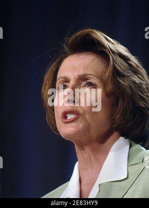 House Speaker Nancy Pelosi (D-Calif.) spricht auf der Take Back America Conference 2007, Juni 20 2007 in Washington, DC.(Bild: Nancy Pelosi ) Foto von Olivier Douliery/ABACAPRESS.COM Stockfoto