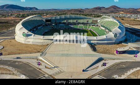 Kraken Stadium Mazatlan Fc Fussballstadion Auch El Kraken In Mazatlan Sinaloa Genannt Luftaufnahme Von Mazaltan Mexiko Allgemeine Ansicht Dammerung Foto Von Luis Gutierrez Nortephoto Com Estadio Kraken Estadio De Futbol Mazatlan Fc