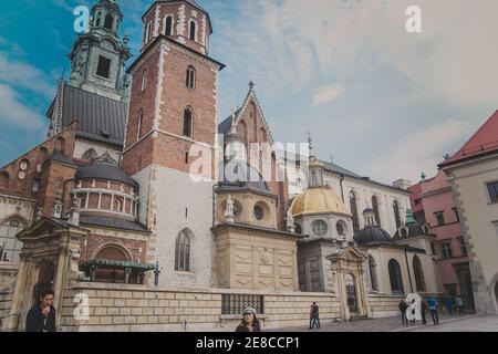 Königliche Erzkathedrale Basilika St. Stanislaus und Wenzel auf Wawel HIL Stockfoto