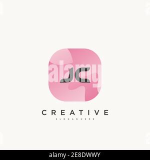 JC Initial Letter buntes Logo Symbol Design Vorlage Elemente Vektor Stock Vektor