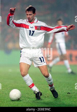 Philips Stadion Eindhoven Niederlande 13.11.1999, Fußball, international freundlich: Niederlande (NED) vs Tschechien (CZE) 1:1 - Pavel KUKA (CZE) Stockfoto