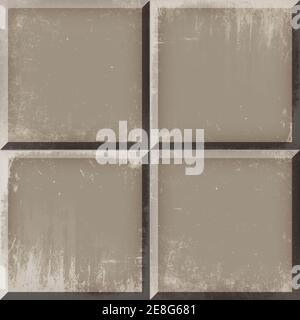 Schöne 3D quadratische Form italienische Wandfliesen für Küche und Bad Fliesen für Druck, braun und weiß abstrakten Hintergrund, Stoff Textilmuster für Wand Stockfoto