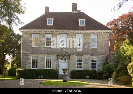 Arundells, die historische Heimat des ehemaligen konservativen Ministerpräsidenten - Edward Heath (1916 - 2005). Kathedrale In Der Nähe, Salisbury. Haus über 200 Jahre alt Stockfoto