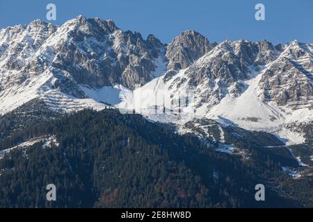 Bergstation Seegrube, Innsbruck, Nordkette, Karwendel, Tirol, Österreich Stockfoto