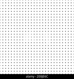 Dot Grid Vektor Papier Graph Papier auf weißem Hintergrund . Stock Vektor