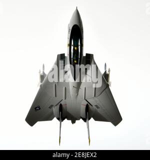 Modell eines amerikanischen Militärflugzeugs Grumman F-14 Tomcat Stockfoto