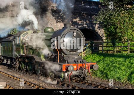 Dampfzug von Weybourne Station Stockfoto