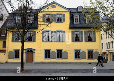 Schiller-Haus, Residenz von Friedrich Schiller, Weimar, Thüringen, Deutschland Stockfoto