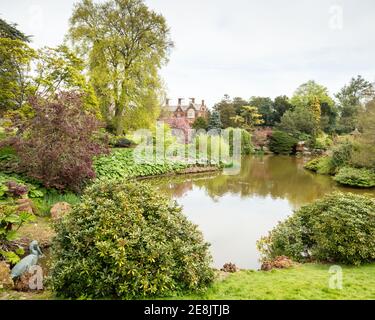 UK, Norfolk, Sandringham Estate, 2019, April, 23: Blick auf das Haus und Grundstück, Sandringham House, Queen Elizabeth II's Landsitz in Norfolk, Stockfoto