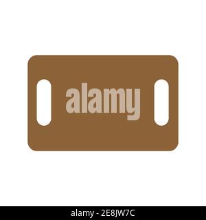 Schneidebrett Vektor Küche Illustration Kochen Lebensmittel Objekt isoliert Design. Utensil Werkzeug Schneidebrett hölzerne Ausrüstung Vorbereitung Material Tabelle Stock Vektor