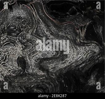 Vektorvorlage Dunkelschwarz mit abstrakten Linien. Abstrakte Glitzer-Illustration mit wry lines. Die Vorlage für Handy-Hintergründe. Vektorgrafik Stock Vektor