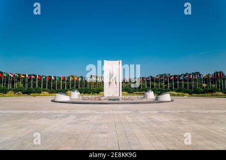Seoul, Korea - 6. Oktober 2020 : Olympiapark Friedensplatz Denkmal Stockfoto