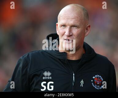 Datei Foto vom 12-10-2019 von Blackpool Manager Simon Grayson. Ausgabedatum: Sonntag, 31. Januar 2021. Stockfoto