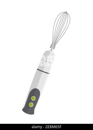 Stabmixer isoliert auf weißem Hintergrund. Vektorgrafik. Stock Vektor